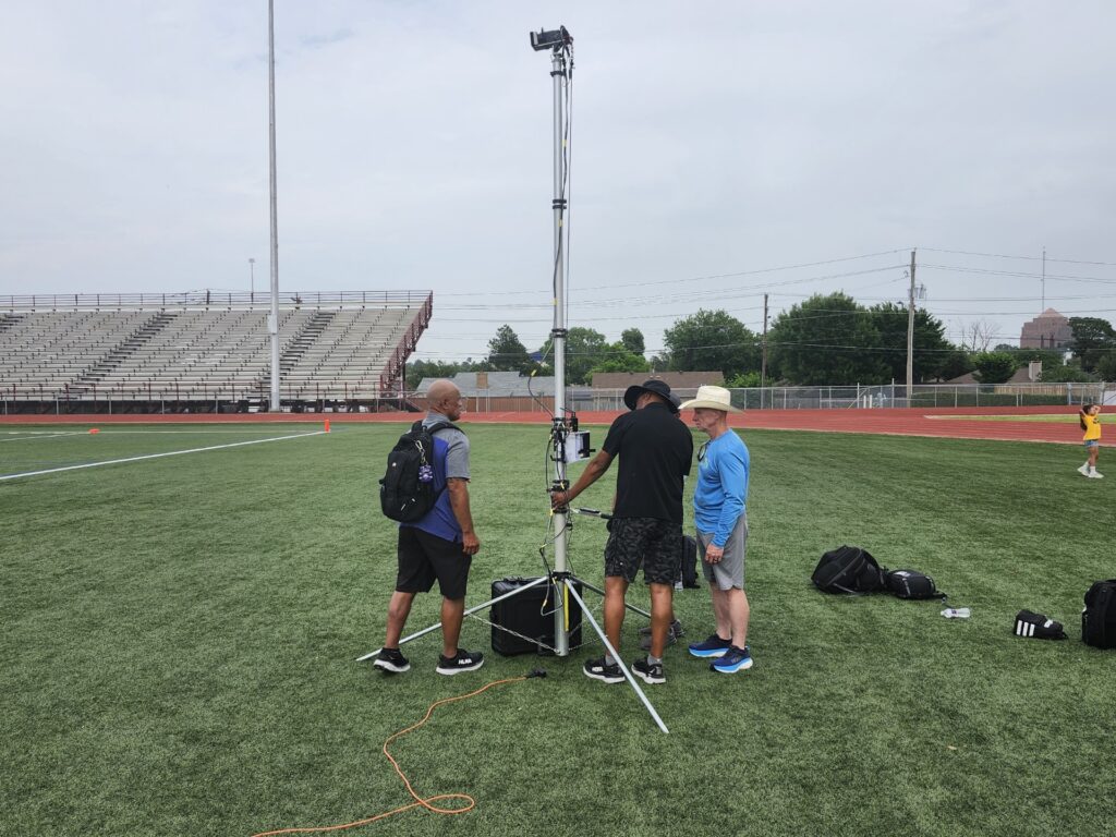 Setting up replay at CFODC Camp April 21, 2024 by CFOCD